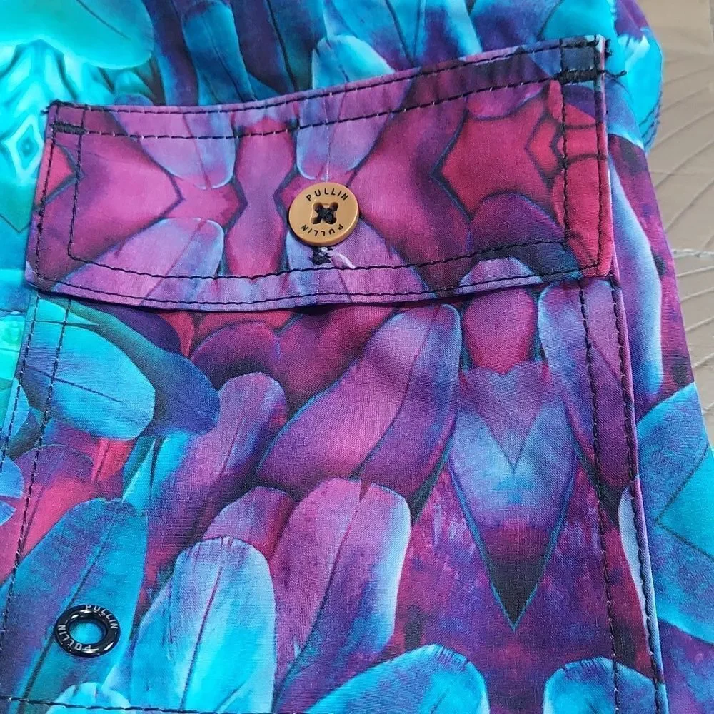 Pullin Tropical Swim Trunks Sz 31